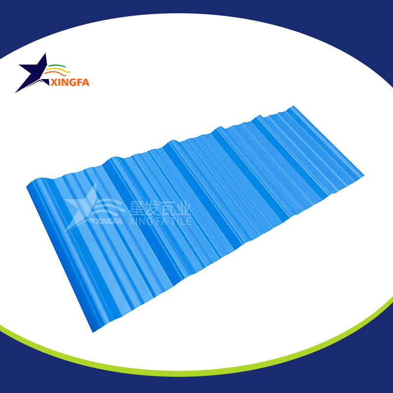 2.5mm加厚蓝色梯形pvc复合隔热瓦 适用于大型水产养殖业厂房房顶用 pvc材质塑料防火厂房瓦 PVC瓦杭州厂家出售