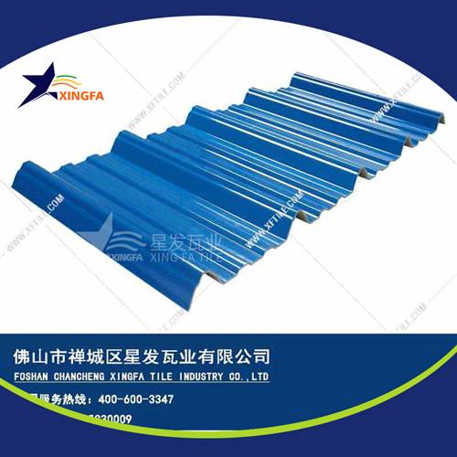 厚度3.0mm蓝色900型PVC塑胶瓦 杭州工程钢结构厂房防腐隔热塑料瓦 pvc多层防腐瓦生产网上销售